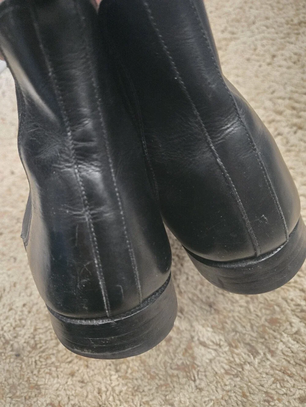 Crockett & Jones Men's Black Leather Chelsea Chukka Boots Size 8.5E